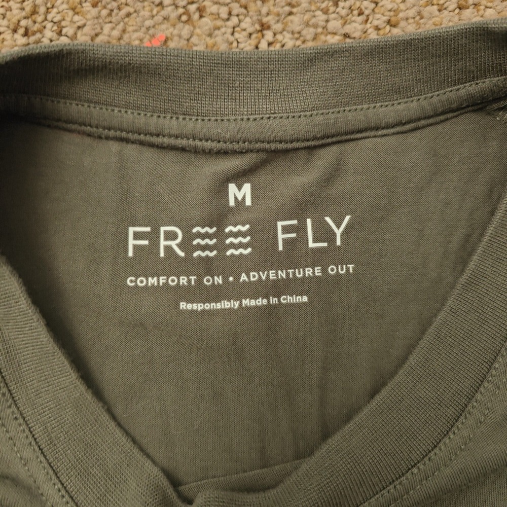 FREE FLY Women Long Sleeve Shirt M Olive Green Bamboo Viscose Gorpcore - Picture 11 of 13
